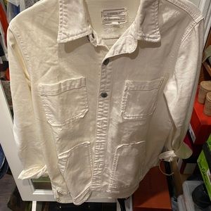 White Denim 3/4 length jacket